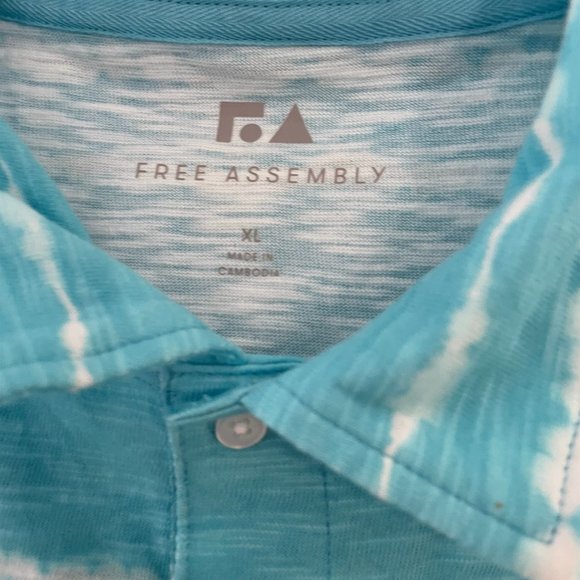 Men's Collared T-shirt, Free Assembly, XL, Green, NWT - Picture 6 of 6